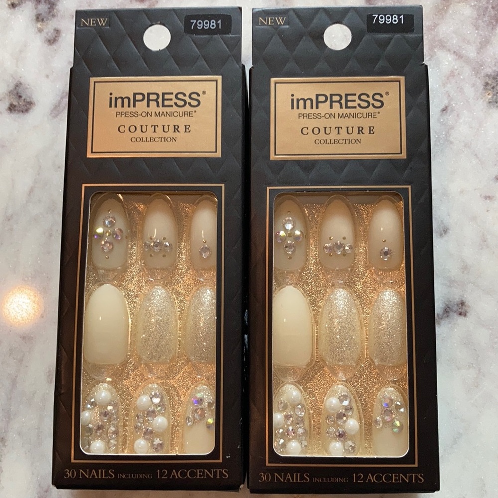 SET OF 2 Never Opened Impress Nails Couture Almond